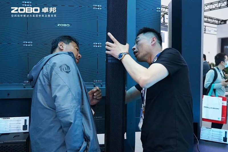 6聚焦展會盛況丨北京infocomm展 ZOBO卓邦展會第二天 熱度依舊不減 好評如潮
